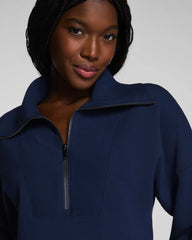 SPANX AirEssentials® French Rib Half Zip | Timeless Navy