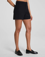 SPANXsupersmooth® Stretch Twill Short with Patch Pockets, 5" | Classic Black