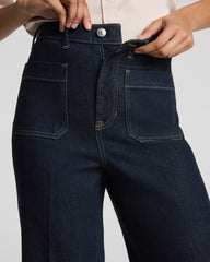 SPANXshape® Authentic 360 Easy Flare Jeans with Patch Pockets | Marina