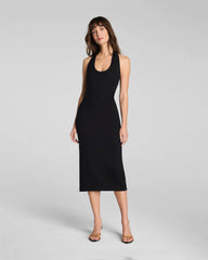 SPANXshape® Ponte Halter Midi Dress | Classic Black