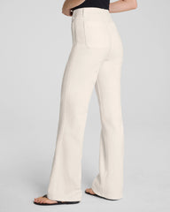 SPANXshape® Authentic 360 Easy Flare Jeans with Patch Pockets | Alabaster