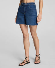 SPANXshape® Authentic 360 Raw Hem Jean Short, 5" | Adriatic Blue