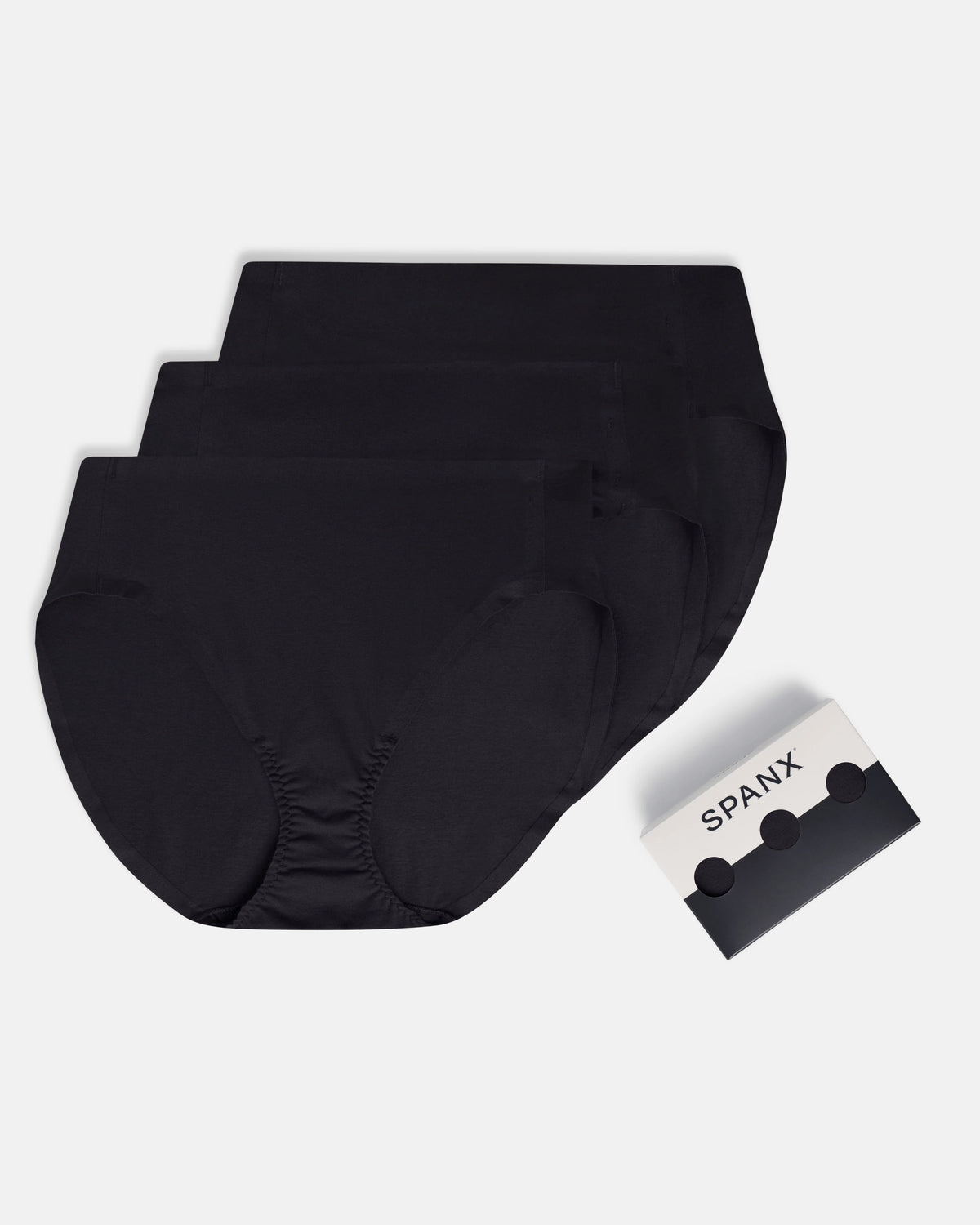 SPANXsmooth® Fit-To-You Supima® Cotton Brief 3-Pack | Very Black