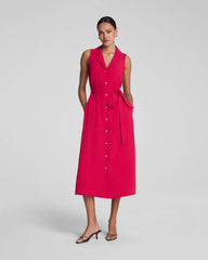 SPANX® CarryOn Belted Midi Shirt Dress