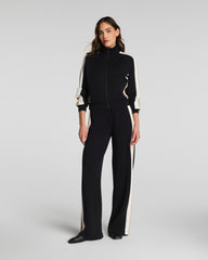 SPANX AirEssentials® Colorblock Track Pant | Very Black Stripe