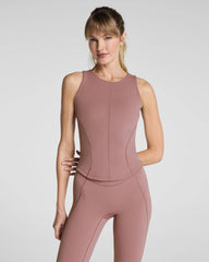 SPANX® PowerPlay High Neck Shelf Tank | Rosa