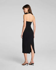 SPANXshape® Ponte Halter Midi Dress | Classic Black