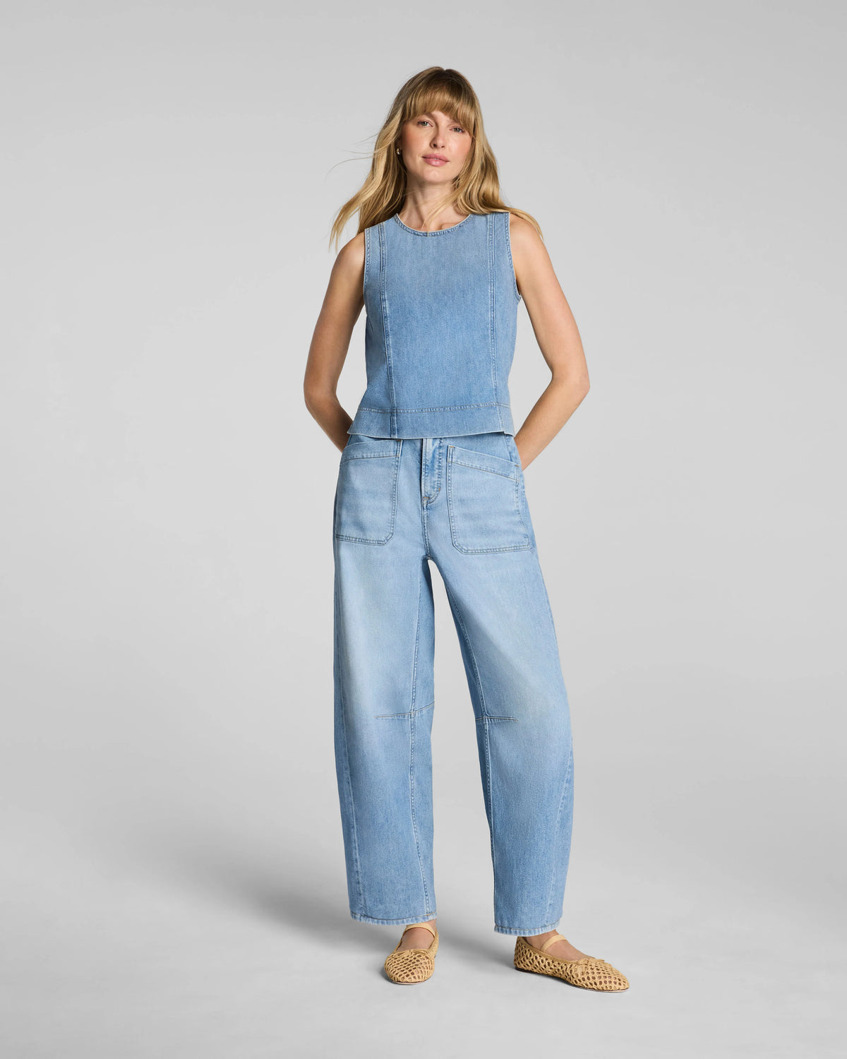 SPANXsupersmooth® Authentic 360 Lightweight Utility Barrel Leg Jeans
