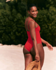 SPANXshape® Swim Bandeau One Piece | SPANX® Red