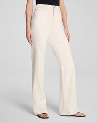 SPANXshape® Authentic 360 Easy Flare Jeans with Patch Pockets | Alabaster