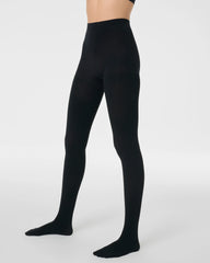 SPANXshape® Rib Knit Shorty Tights | Very Black