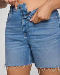 SPANXshape® Authentic 360 Raw Hem Jean Short, 5" | Elysian