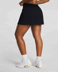 SPANXshape® BoostUp Glow Weave Skort, 14" | Very Black