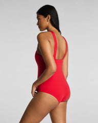 SPANXsculpt® Swim High-Neck One Piece | SPANX® Red