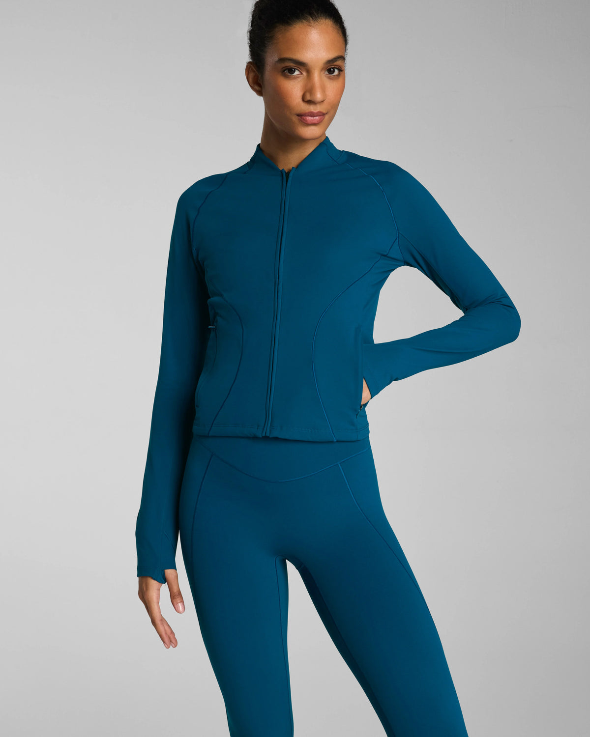 SPANX® PowerPlay Contour Full Zip Jacket | Deep Cove
