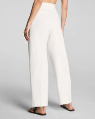 SPANX® Ponte Pleated Tapered Pant | Ivory