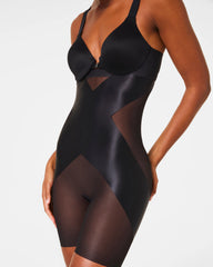 SPANXshape® Satin-X™ High-Waisted Mid-Thigh Short | Very Black