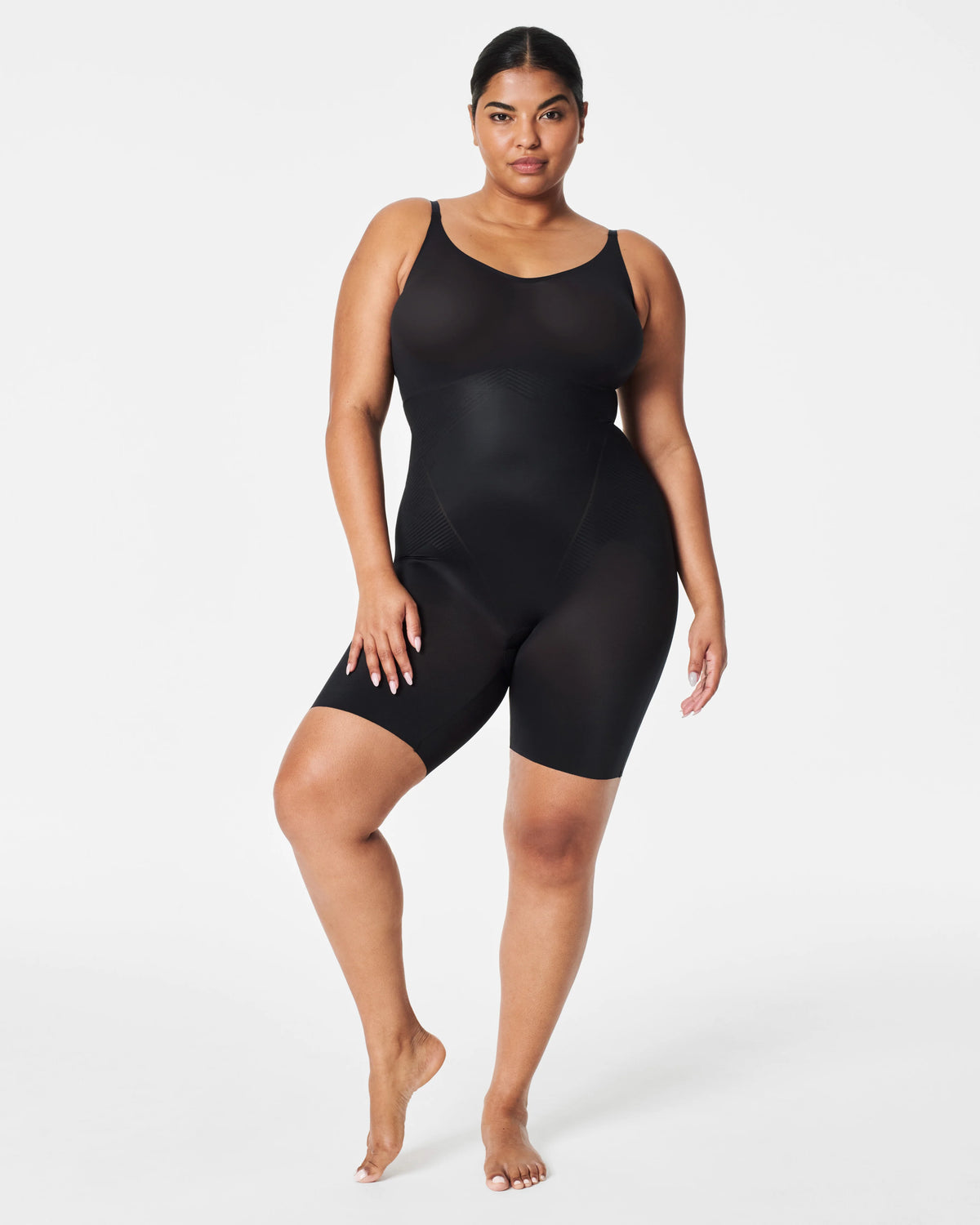 SPANXshape® Invisible Mid-Thigh Bodysuit | Very Black