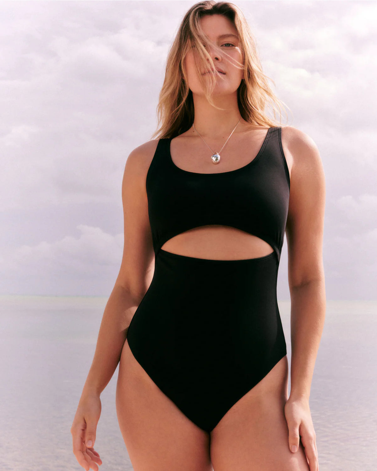 SPANXshape® Swim Cutout One Piece | Very Black