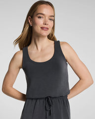 SPANX AirEssentials® Sandwashed Drawstring Maxi Tank Dress | Graphite