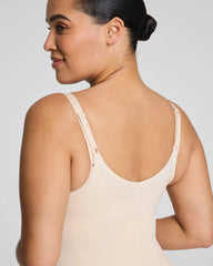 SPANXsculpt® GoFigure Open-Bust Mid-Thigh Bodysuit | Toasted Coconut
