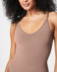 SPANXsculpt® Seamless Power Thong Bodysuit | Cafe Au Lait
