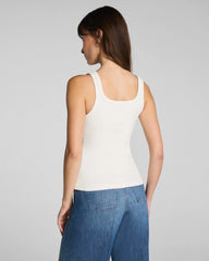 SPANX® Ribbed Knit Scoop Neck Tank | Ivory