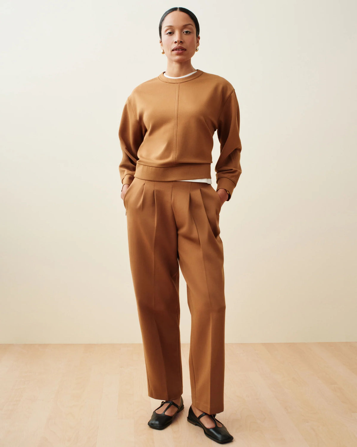 SPANX® Ponte Pleated Tapered Pant | Maplewood