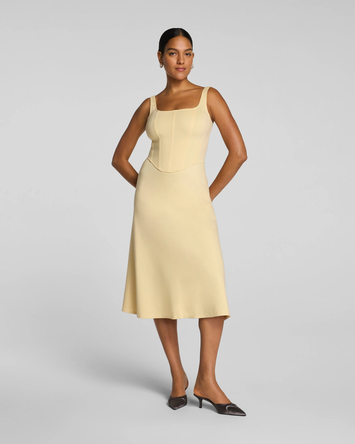 SPANXshape® Ponte Fit and Flare Midi Dress | Sunbeam