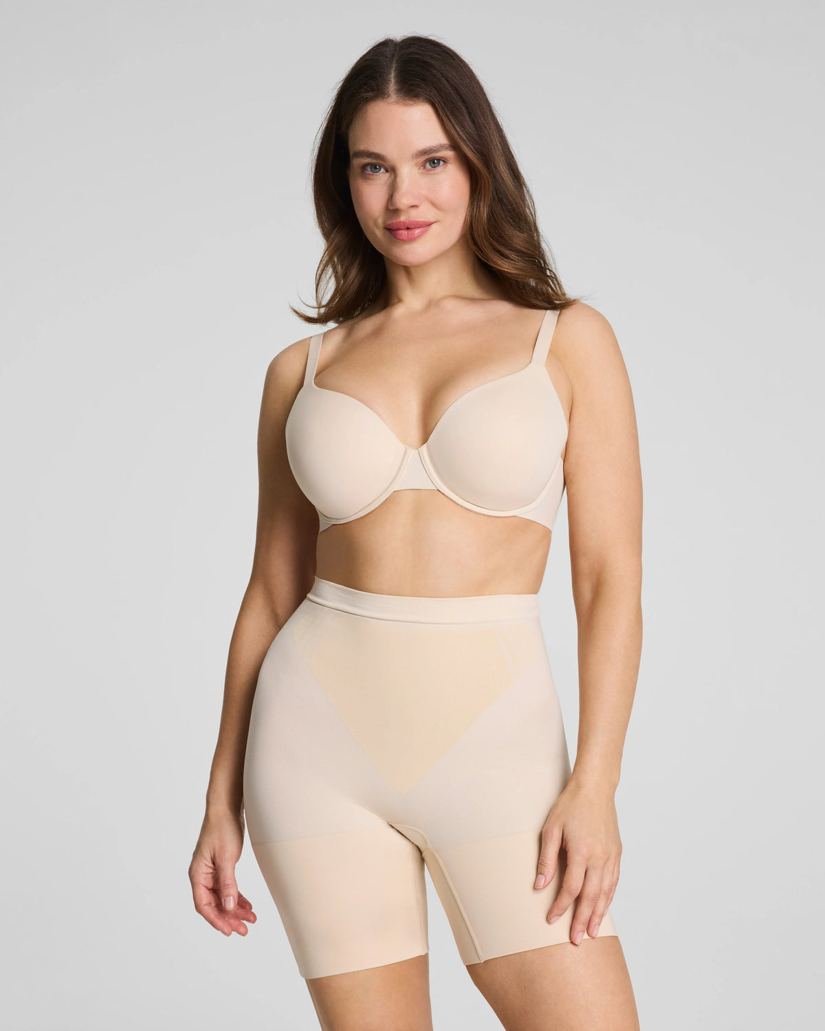 SPANXsculpt® GoFigure Mid-Thigh Short | Toasted Coconut