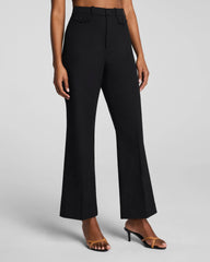 SPANXsupersmooth® Stretch Twill Cropped Easy Flare Pant | Classic Black