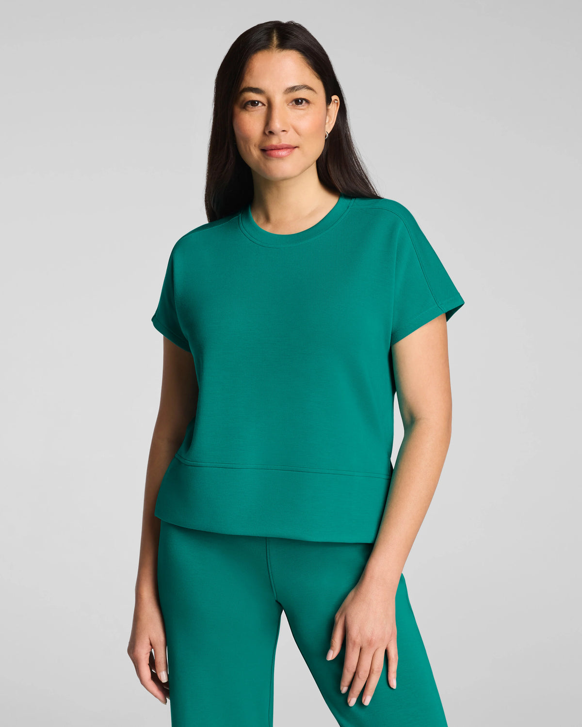 SPANX AirEssentials® Crewneck Tee | Jade