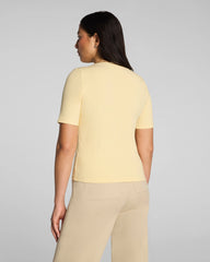 SPANX® Ribbed Knit Crewneck Tee | Sunbeam