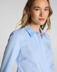 SPANX® Poplin No-Gape Tailored Button-Down | Peak/Classic White