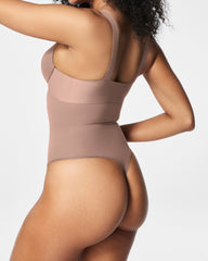SPANXsculpt® Seamless Power High-Waisted Thong | Cafe Au Lait