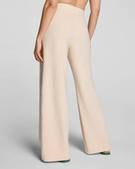SPANX AirEssentials® French Rib Wide Leg Pant | Toasted Coconut