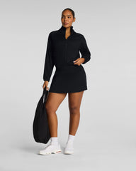 SPANX® BoostUp Glow Weave Full Zip Jacket | Very Black