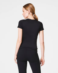 SPANXsmooth® Jersey Crewneck Tee | Classic Black