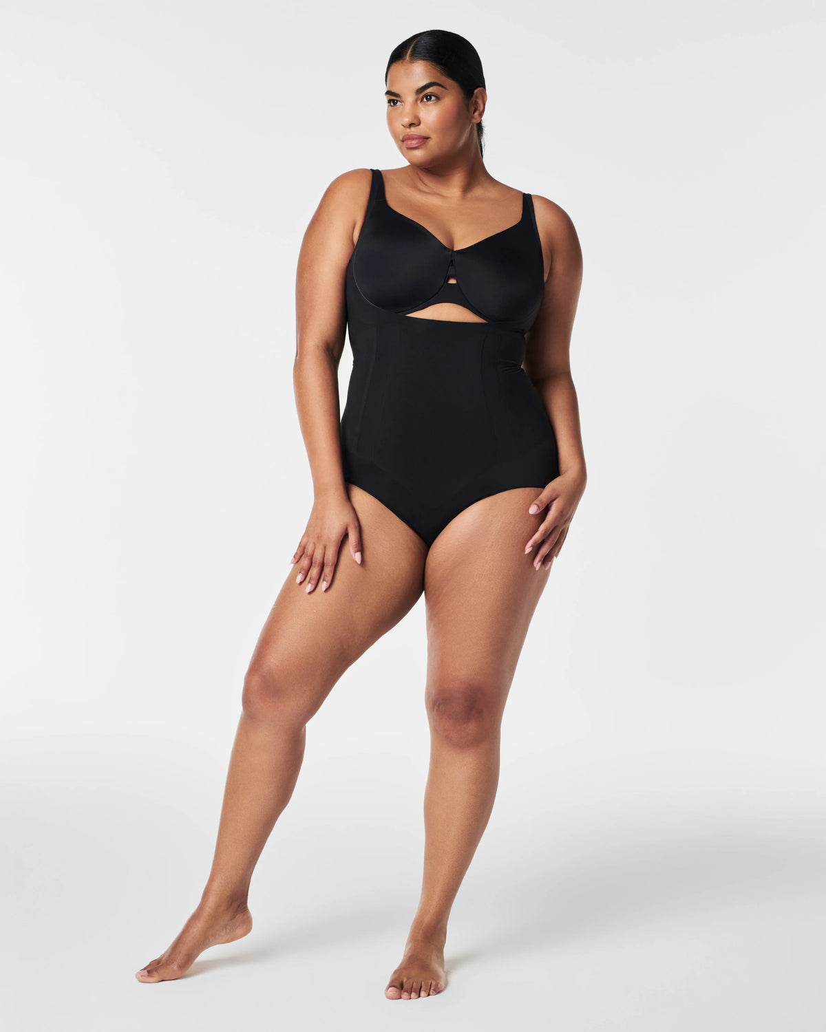 SPANXsculpt® OnCore Open-Bust Brief Bodysuit | Very Black