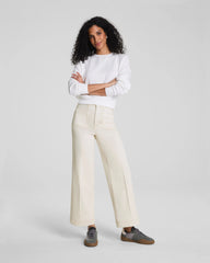 SPANXshape® Authentic 360 Cropped Wide Leg Jeans with Patch Pockets