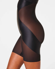 SPANXshape® Satin-X™ High-Waisted Mid-Thigh Short | Very Black