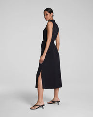 SPANX® CarryOn Belted Midi Shirt Dress | Classic Black
