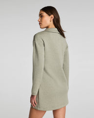 SPANX AirEssentials® Polo Long Sleeve Dress | Sage Brush Heather