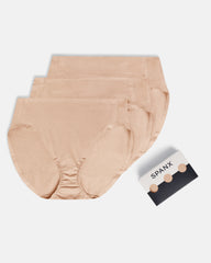 SPANXsmooth® Fit-To-You Supima® Cotton Brief 3-Pack | Toasted Oatmeal