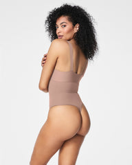 SPANXsculpt® Seamless Power High-Waisted Thong | Cafe Au Lait