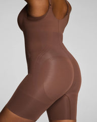 SPANXsculpt® GoFigure Open-Bust Mid-Thigh Bodysuit | Ganache