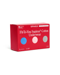SPANXsmooth® Fit-To-You Supima® Cotton Brief 3-Pack | Aster/Rosebud/Basalt
