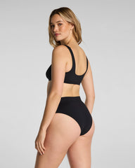 SPANXshape® Swim Scoop Neck Bikini Top | Very Black