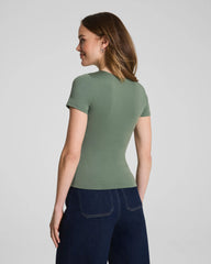 SPANXsmooth® Jersey Crewneck Tee | Eucalyptus