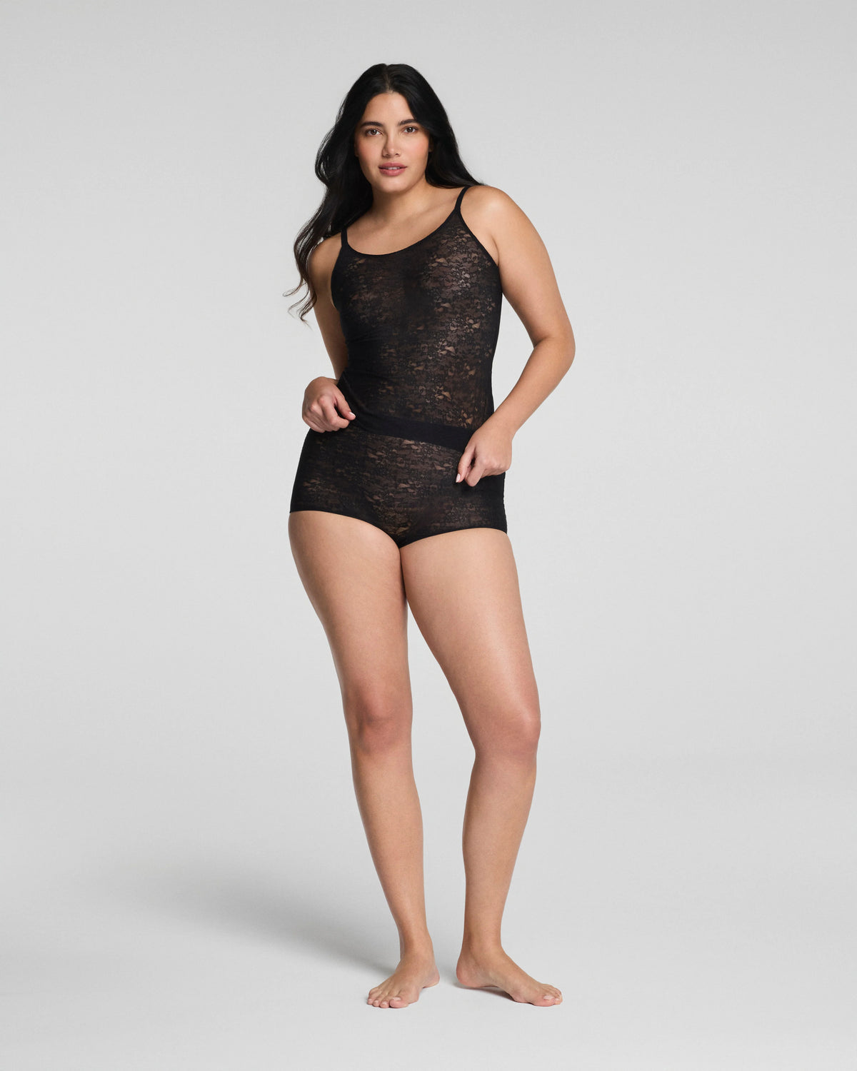 SPANXsupersmooth® Day to Date Night Lace Boyshort | Very Black